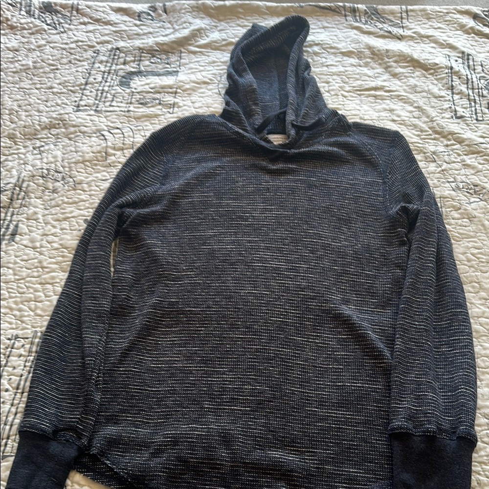 Blue and white Hooded Sweater